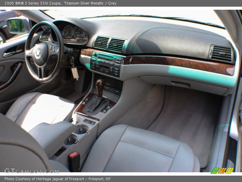 Titanium Silver Metallic / Grey 2005 BMW 3 Series 330i Coupe
