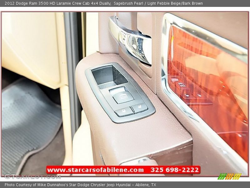 Sagebrush Pearl / Light Pebble Beige/Bark Brown 2012 Dodge Ram 3500 HD Laramie Crew Cab 4x4 Dually