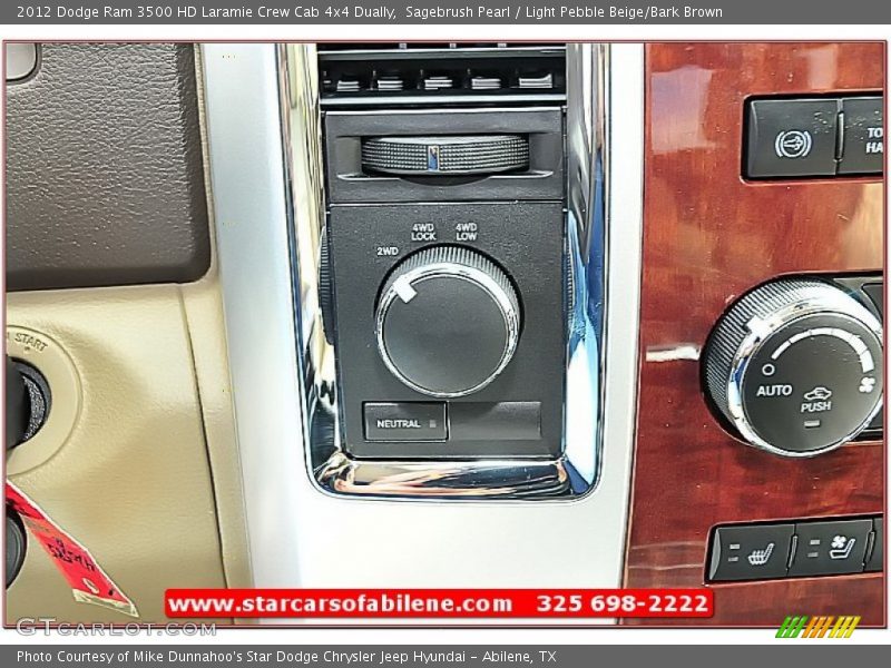 Sagebrush Pearl / Light Pebble Beige/Bark Brown 2012 Dodge Ram 3500 HD Laramie Crew Cab 4x4 Dually