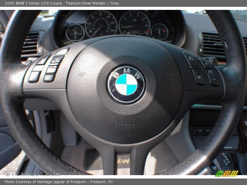 Titanium Silver Metallic / Grey 2005 BMW 3 Series 330i Coupe