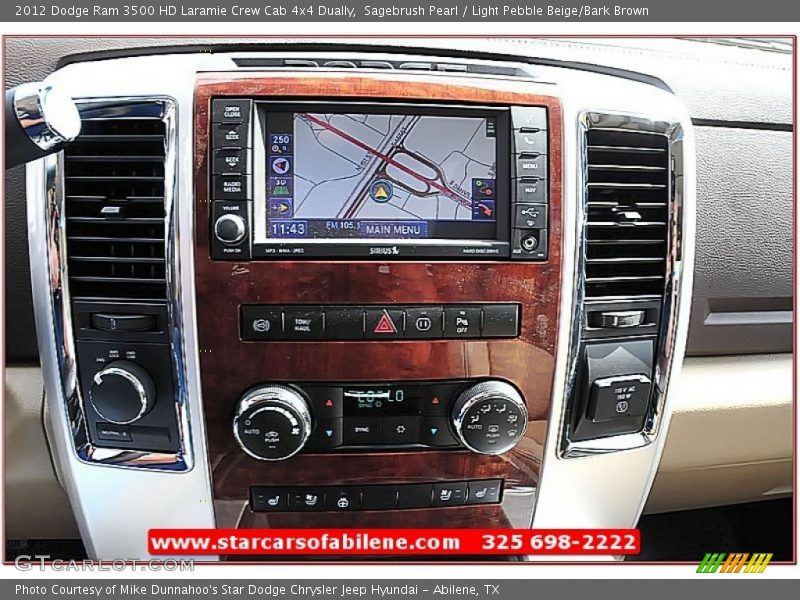 Sagebrush Pearl / Light Pebble Beige/Bark Brown 2012 Dodge Ram 3500 HD Laramie Crew Cab 4x4 Dually