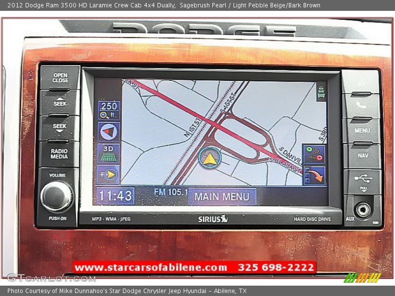 Sagebrush Pearl / Light Pebble Beige/Bark Brown 2012 Dodge Ram 3500 HD Laramie Crew Cab 4x4 Dually