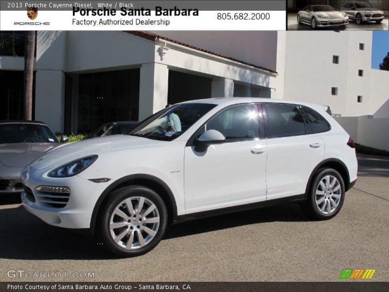 White / Black 2013 Porsche Cayenne Diesel