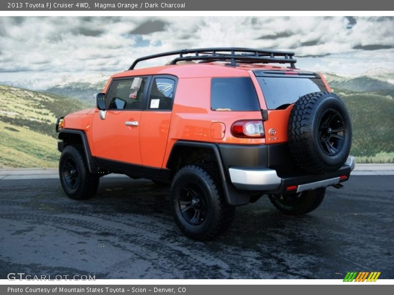 Magma Orange / Dark Charcoal 2013 Toyota FJ Cruiser 4WD