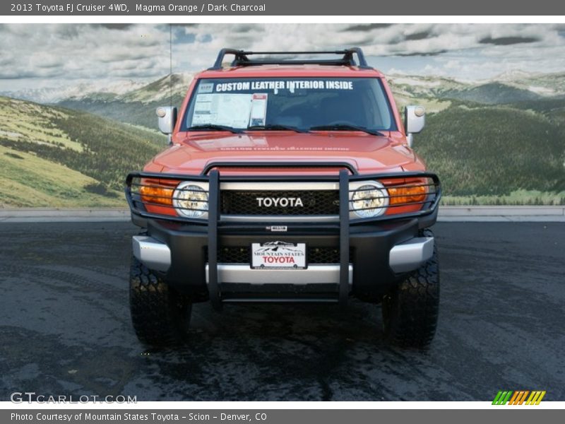 Magma Orange / Dark Charcoal 2013 Toyota FJ Cruiser 4WD