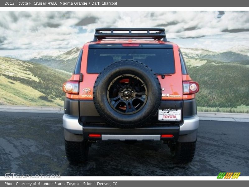 Magma Orange / Dark Charcoal 2013 Toyota FJ Cruiser 4WD