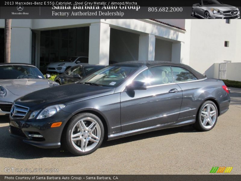 Steel Grey Metallic / Almond/Mocha 2013 Mercedes-Benz E 550 Cabriolet