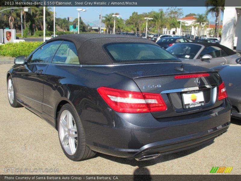 Steel Grey Metallic / Almond/Mocha 2013 Mercedes-Benz E 550 Cabriolet