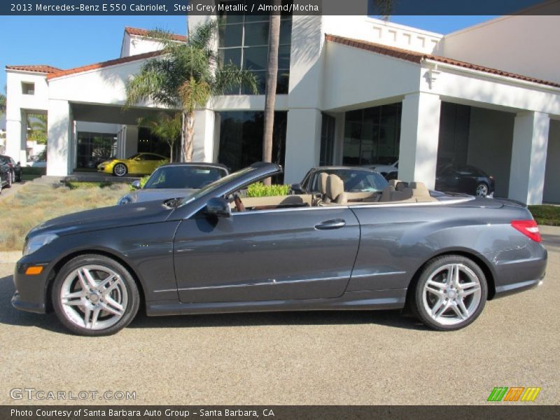 Steel Grey Metallic / Almond/Mocha 2013 Mercedes-Benz E 550 Cabriolet