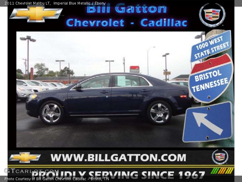 Imperial Blue Metallic / Ebony 2011 Chevrolet Malibu LT