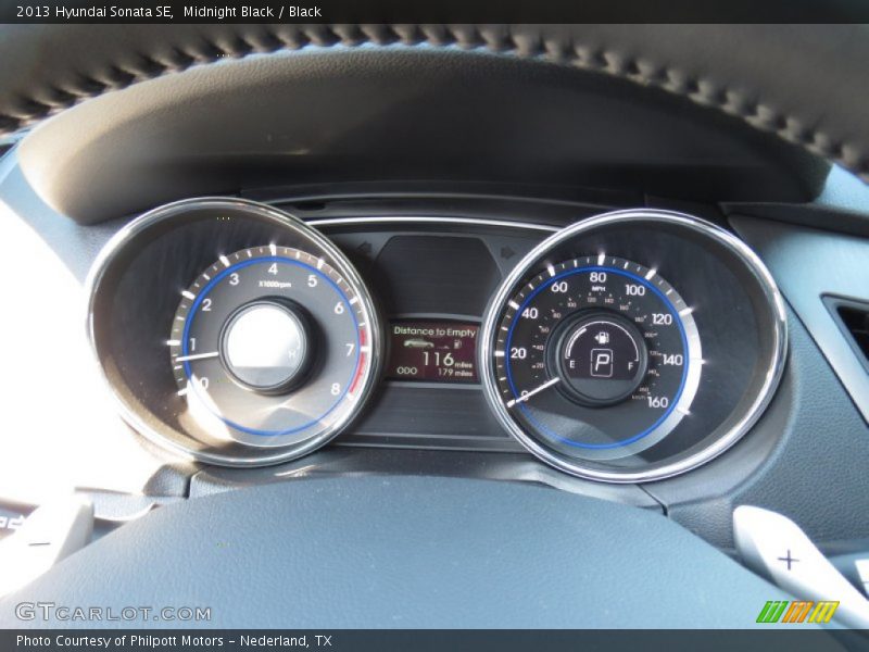 Midnight Black / Black 2013 Hyundai Sonata SE