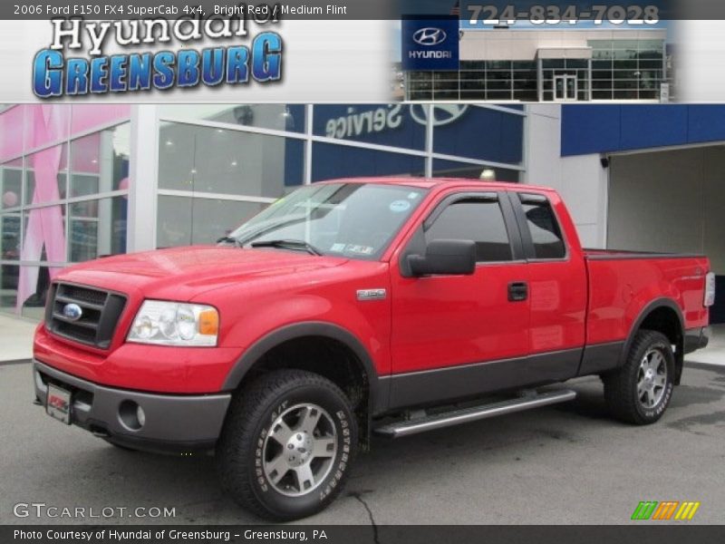 Bright Red / Medium Flint 2006 Ford F150 FX4 SuperCab 4x4