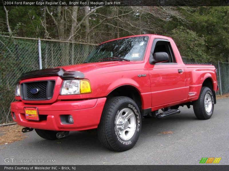 Bright Red / Medium Dark Flint 2004 Ford Ranger Edge Regular Cab