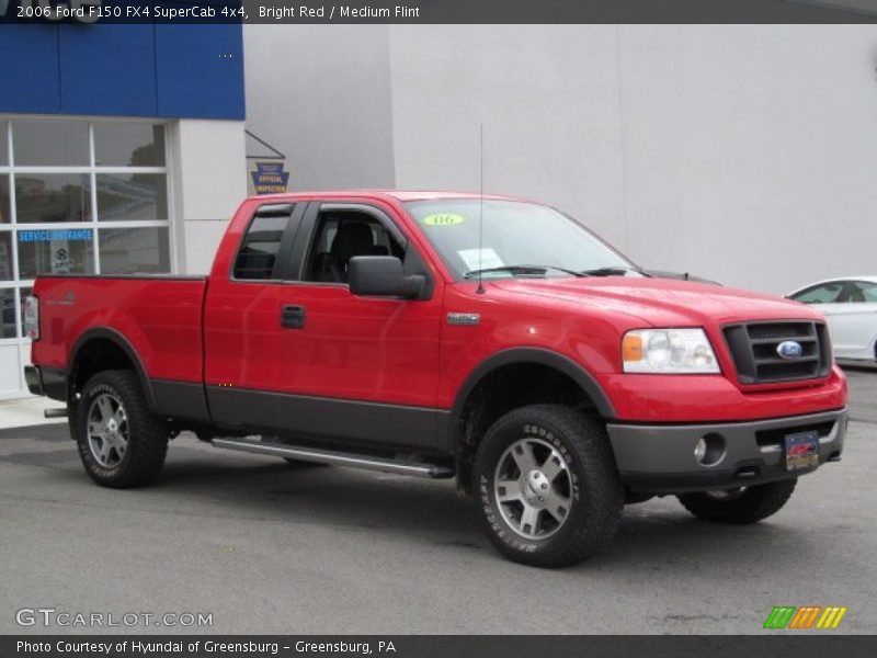 Bright Red / Medium Flint 2006 Ford F150 FX4 SuperCab 4x4