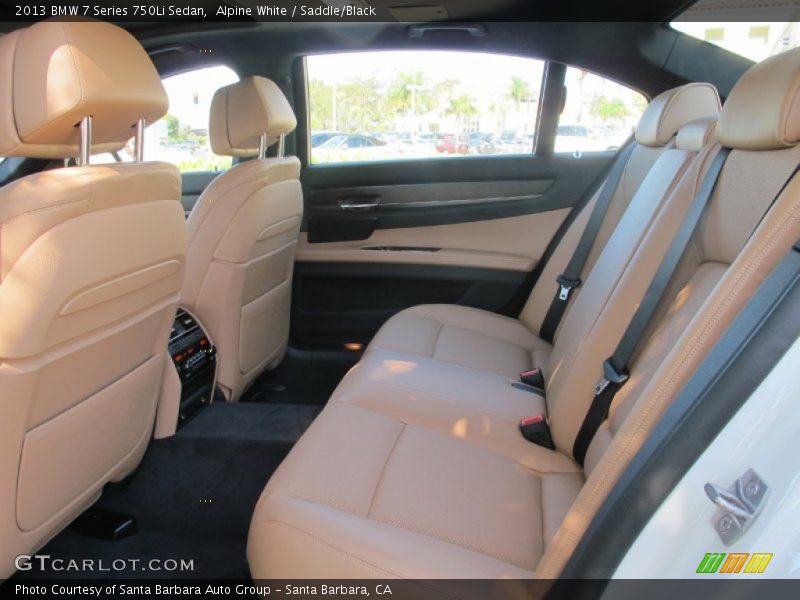 Rear Seat of 2013 7 Series 750Li Sedan