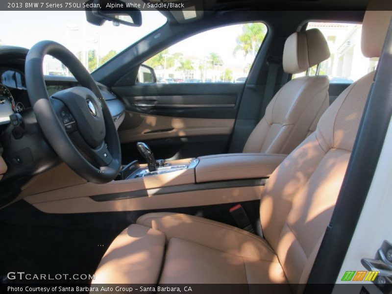 Front Seat of 2013 7 Series 750Li Sedan