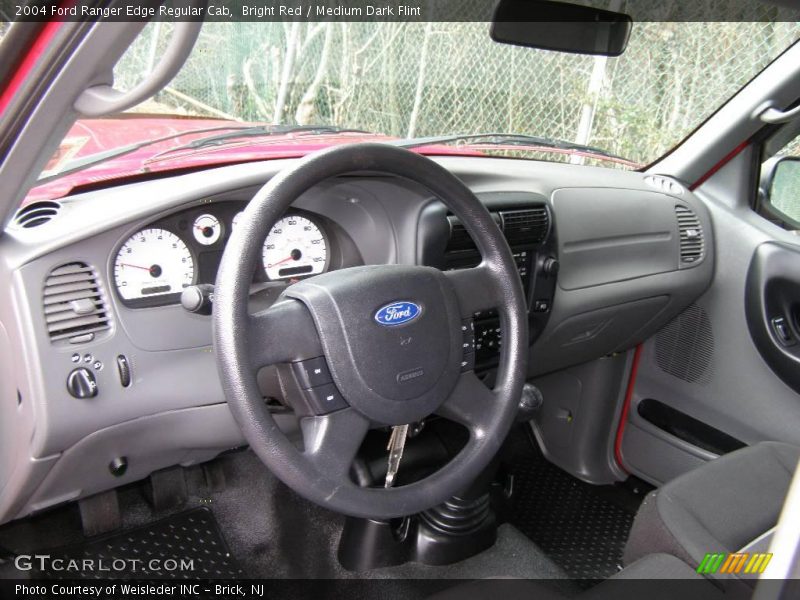 Bright Red / Medium Dark Flint 2004 Ford Ranger Edge Regular Cab