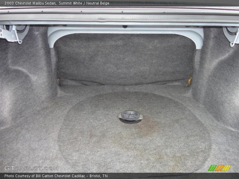 Summit White / Neutral Beige 2003 Chevrolet Malibu Sedan