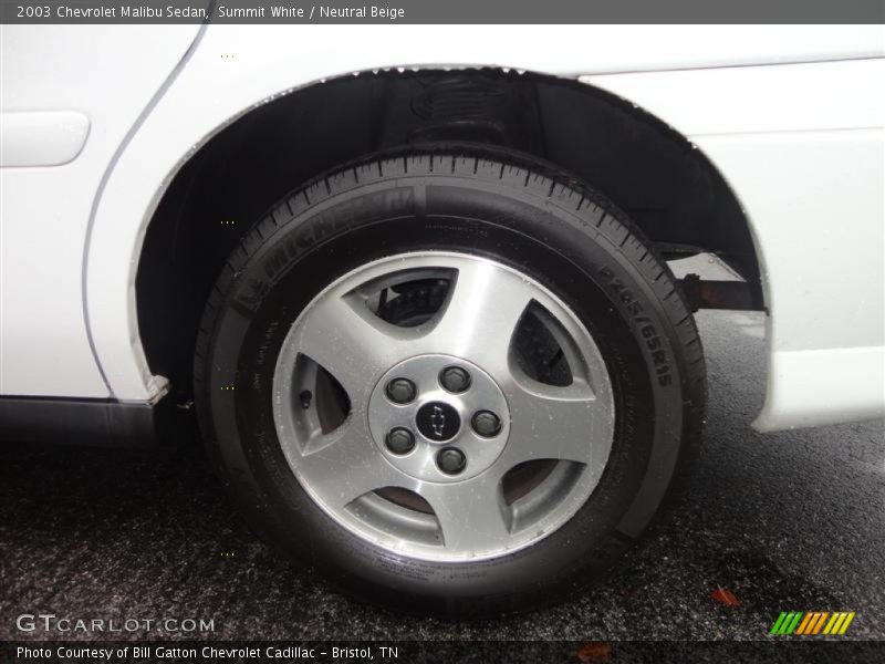 Summit White / Neutral Beige 2003 Chevrolet Malibu Sedan