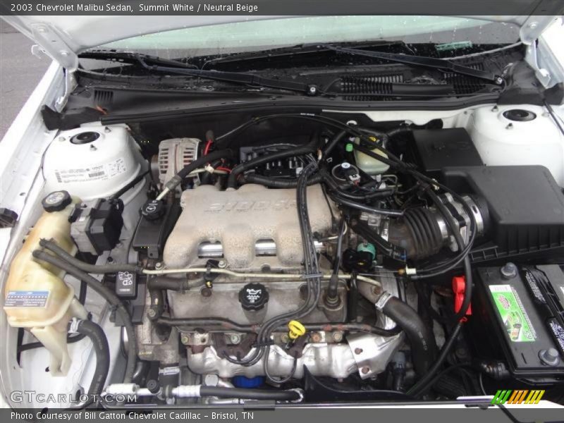 Summit White / Neutral Beige 2003 Chevrolet Malibu Sedan