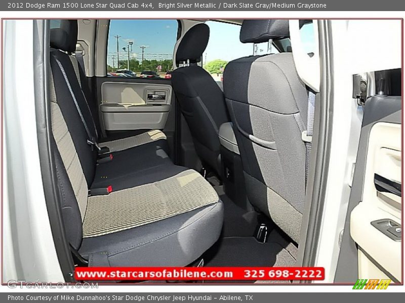 Bright Silver Metallic / Dark Slate Gray/Medium Graystone 2012 Dodge Ram 1500 Lone Star Quad Cab 4x4