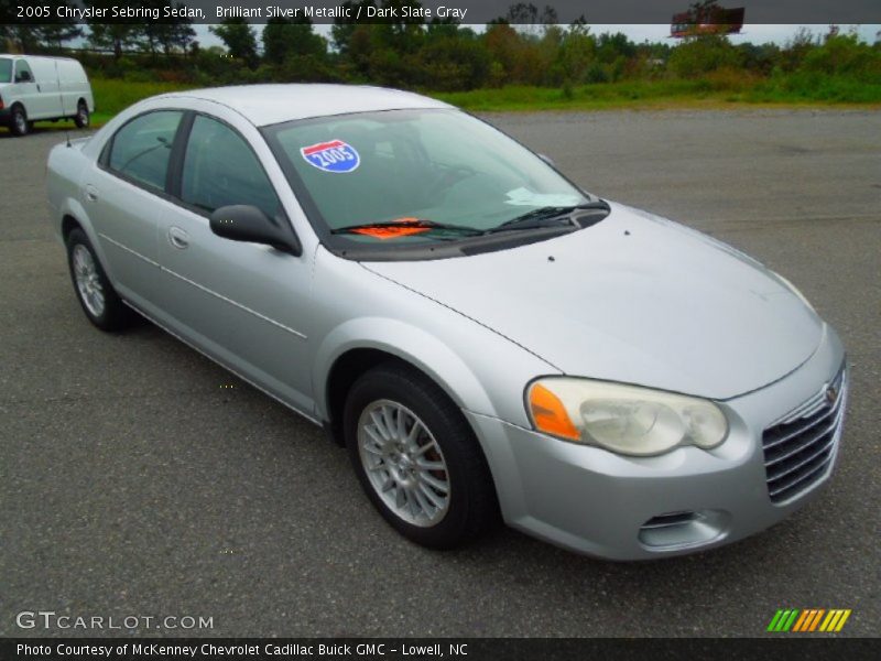 Brilliant Silver Metallic / Dark Slate Gray 2005 Chrysler Sebring Sedan