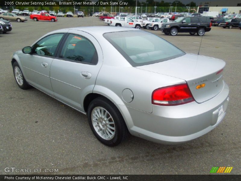 Brilliant Silver Metallic / Dark Slate Gray 2005 Chrysler Sebring Sedan