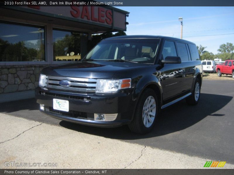 Dark Ink Blue Metallic / Medium Light Stone 2010 Ford Flex SEL AWD