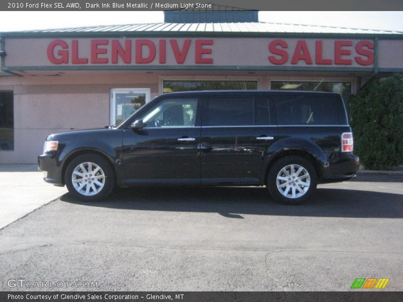 Dark Ink Blue Metallic / Medium Light Stone 2010 Ford Flex SEL AWD