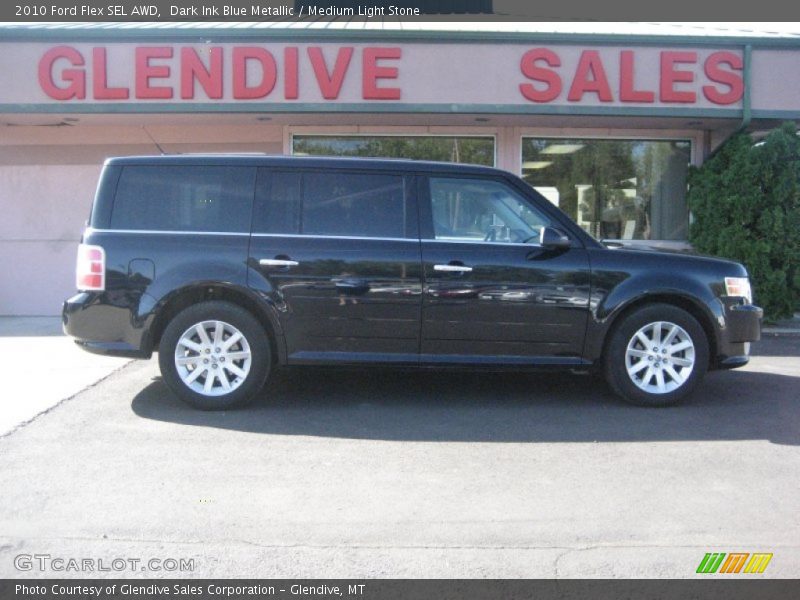 Dark Ink Blue Metallic / Medium Light Stone 2010 Ford Flex SEL AWD