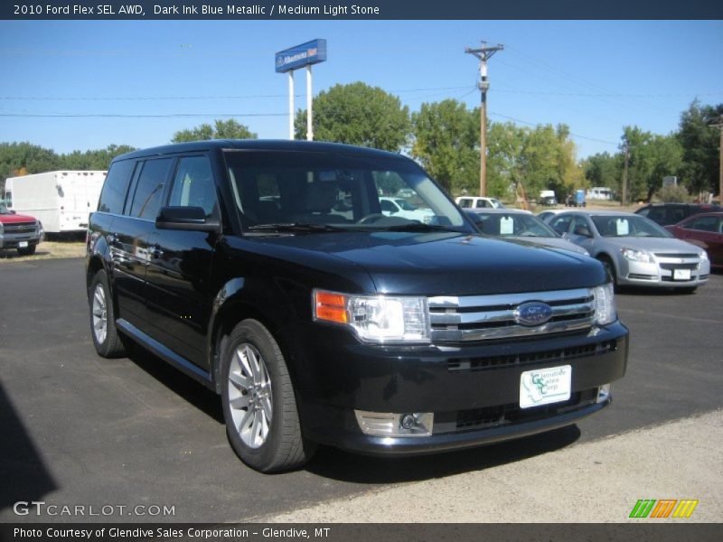 Dark Ink Blue Metallic / Medium Light Stone 2010 Ford Flex SEL AWD