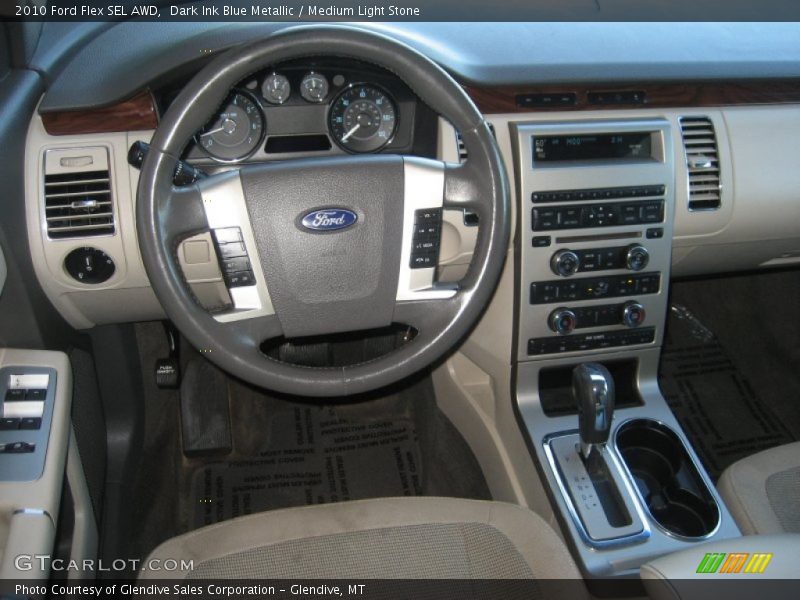 Dark Ink Blue Metallic / Medium Light Stone 2010 Ford Flex SEL AWD