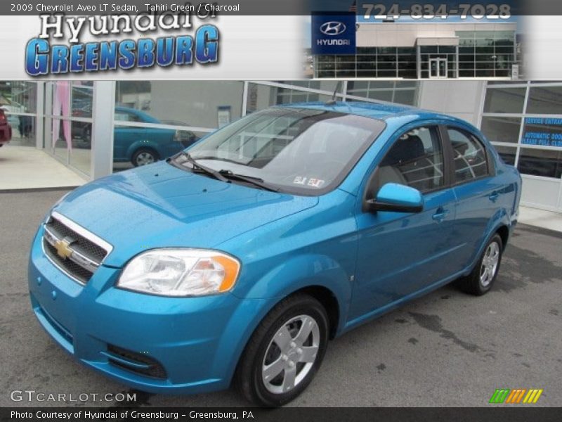 Tahiti Green / Charcoal 2009 Chevrolet Aveo LT Sedan