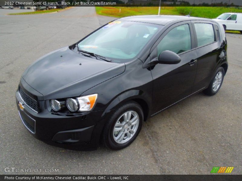 Black / Jet Black/Dark Titanium 2012 Chevrolet Sonic LS Hatch