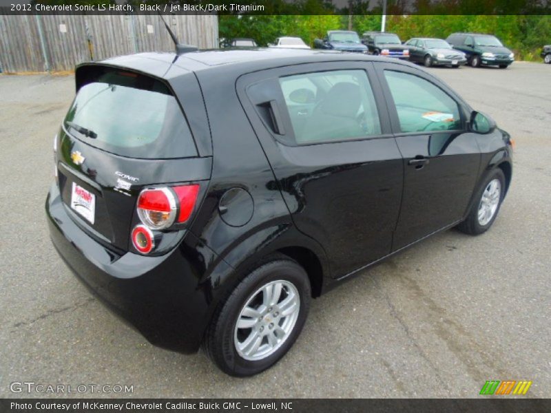Black / Jet Black/Dark Titanium 2012 Chevrolet Sonic LS Hatch