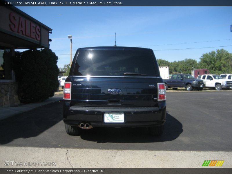 Dark Ink Blue Metallic / Medium Light Stone 2010 Ford Flex SEL AWD