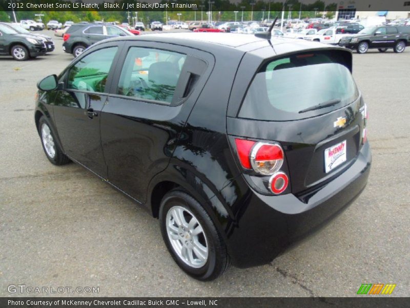 Black / Jet Black/Dark Titanium 2012 Chevrolet Sonic LS Hatch