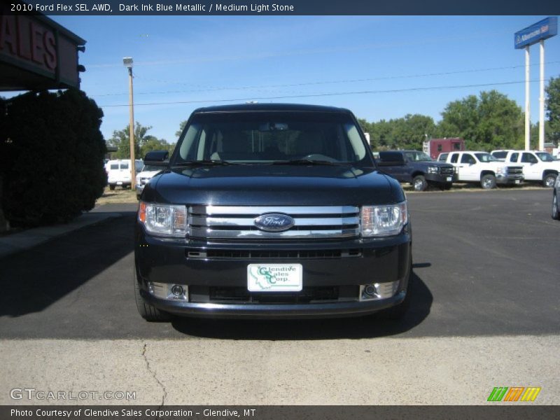 Dark Ink Blue Metallic / Medium Light Stone 2010 Ford Flex SEL AWD