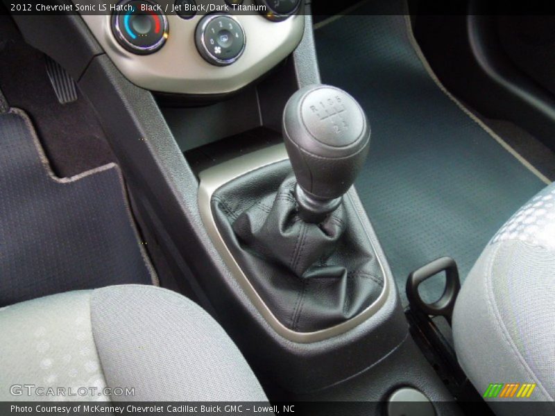 Black / Jet Black/Dark Titanium 2012 Chevrolet Sonic LS Hatch