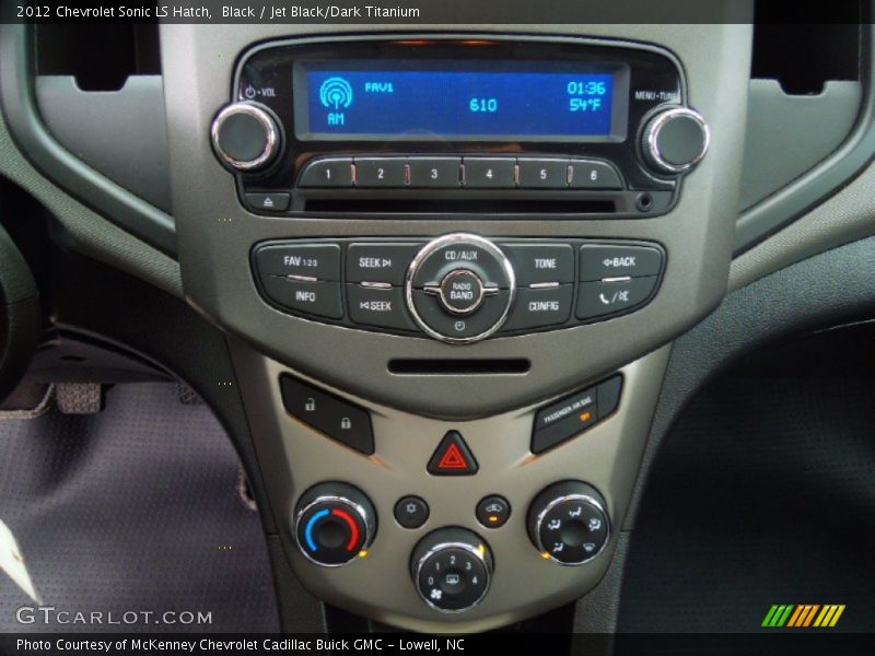 Black / Jet Black/Dark Titanium 2012 Chevrolet Sonic LS Hatch