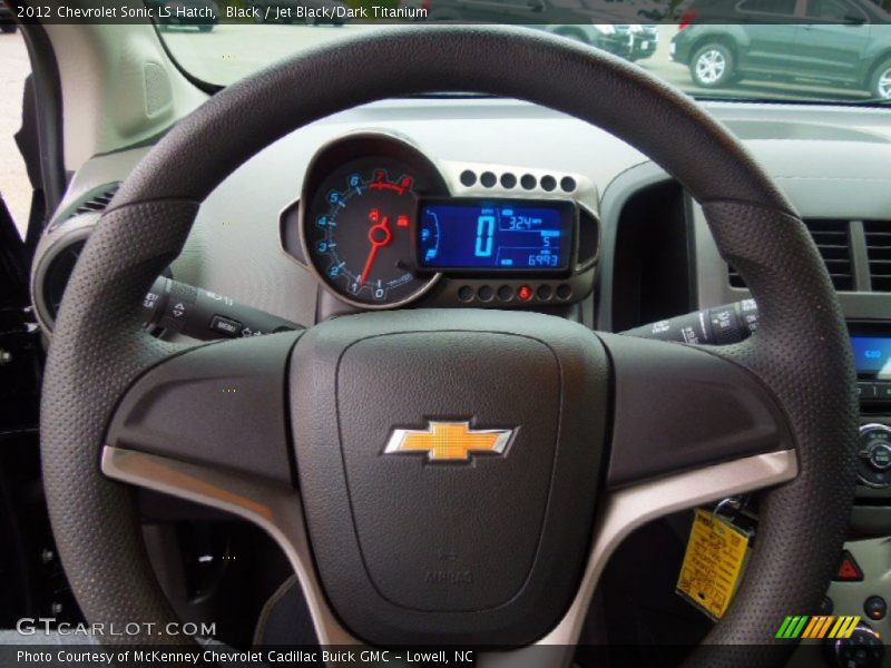 Black / Jet Black/Dark Titanium 2012 Chevrolet Sonic LS Hatch