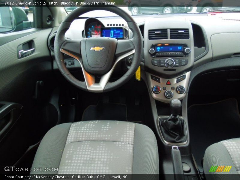 Black / Jet Black/Dark Titanium 2012 Chevrolet Sonic LS Hatch