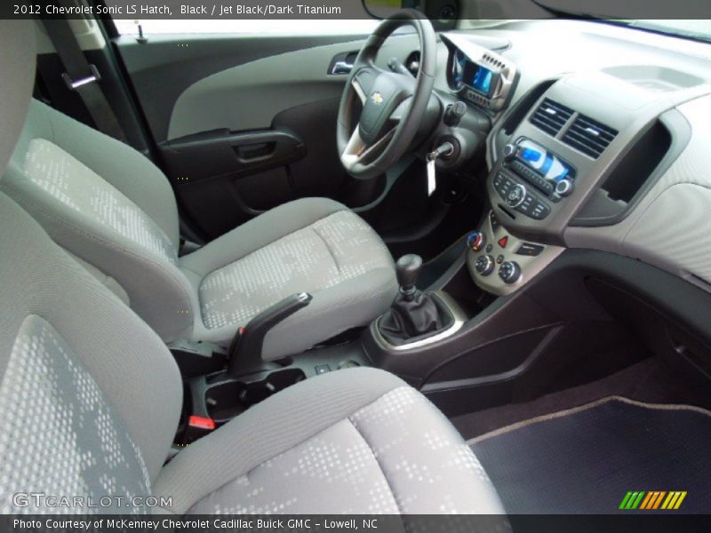Black / Jet Black/Dark Titanium 2012 Chevrolet Sonic LS Hatch