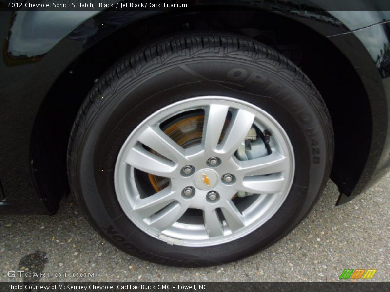 Black / Jet Black/Dark Titanium 2012 Chevrolet Sonic LS Hatch