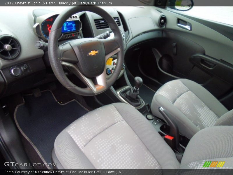 Black / Jet Black/Dark Titanium 2012 Chevrolet Sonic LS Hatch