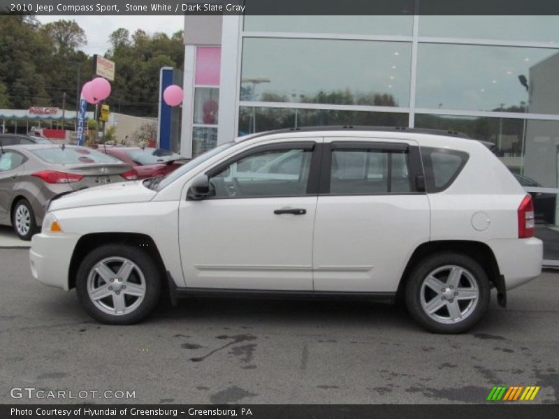 Stone White / Dark Slate Gray 2010 Jeep Compass Sport