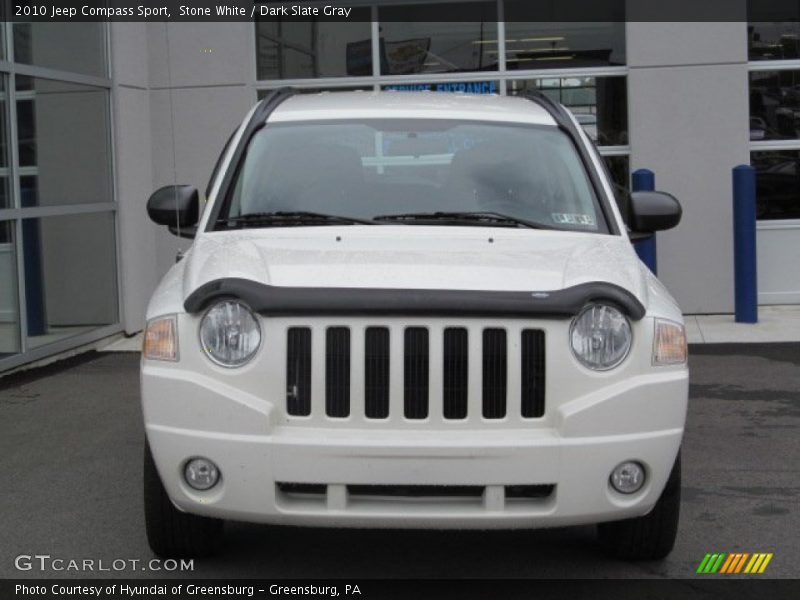 Stone White / Dark Slate Gray 2010 Jeep Compass Sport