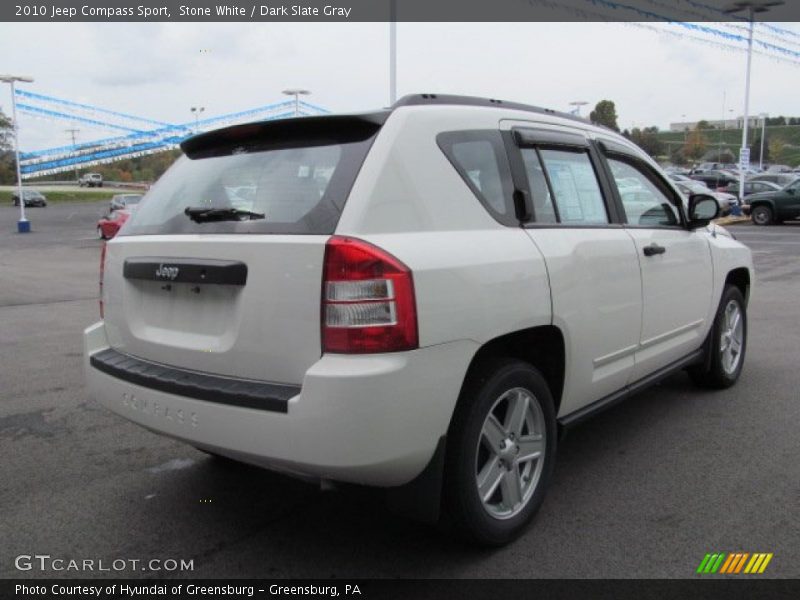 Stone White / Dark Slate Gray 2010 Jeep Compass Sport