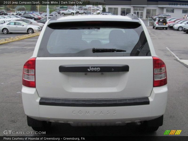 Stone White / Dark Slate Gray 2010 Jeep Compass Sport