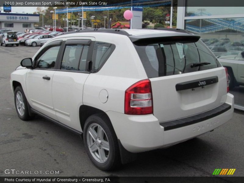 Stone White / Dark Slate Gray 2010 Jeep Compass Sport
